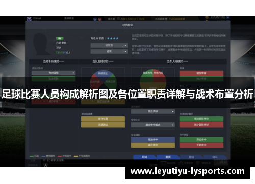足球比赛人员构成解析图及各位置职责详解与战术布置分析